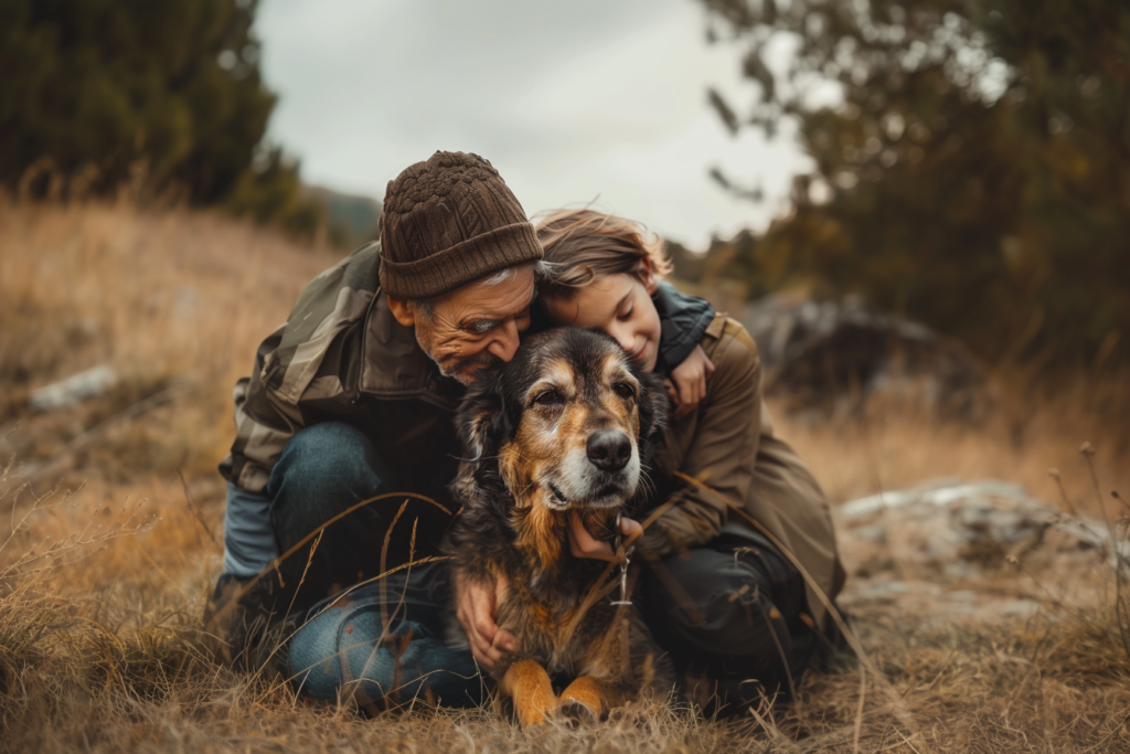 Elderly dog adoption